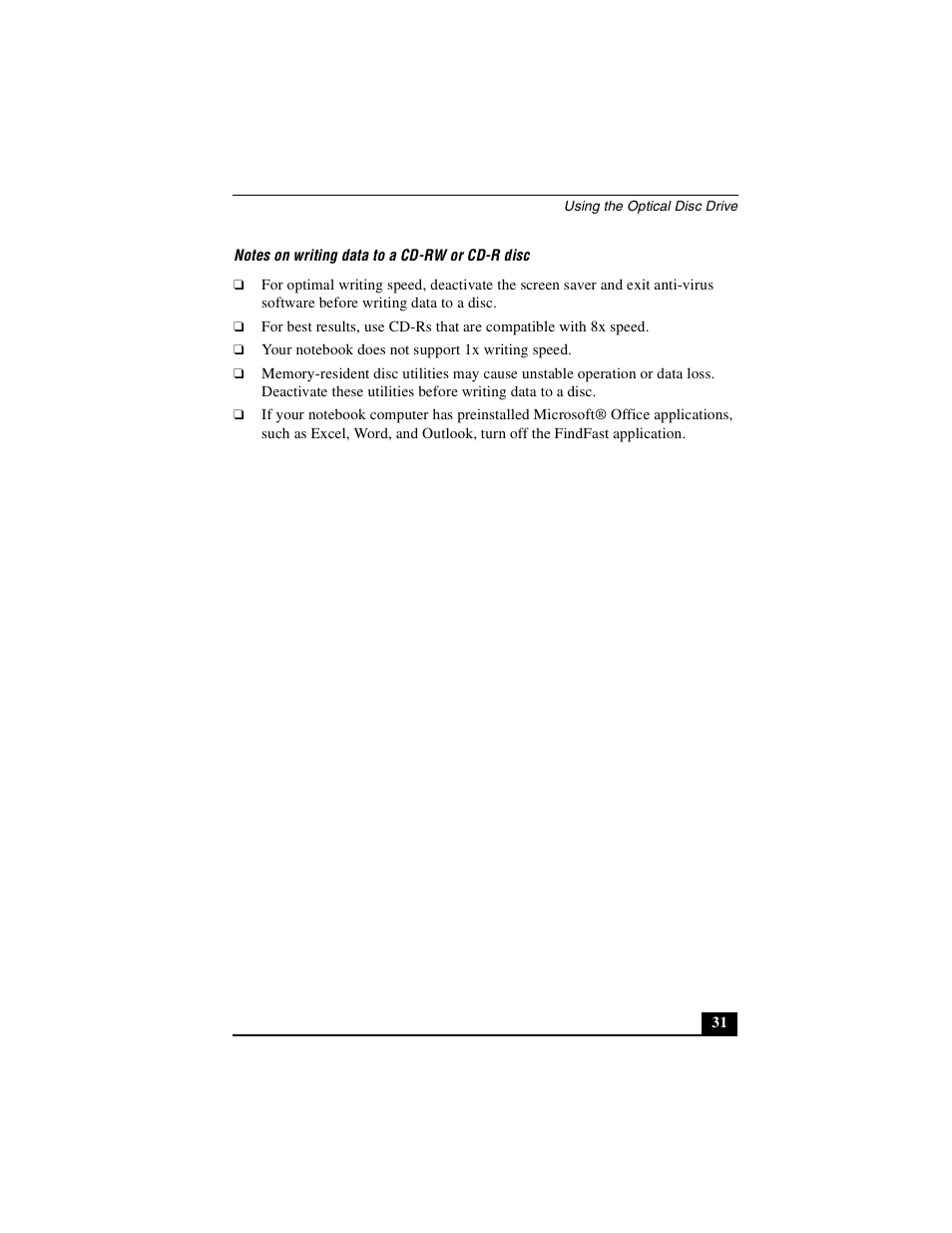 Sony PCG-GRX510P User Manual | Page 31 / 160