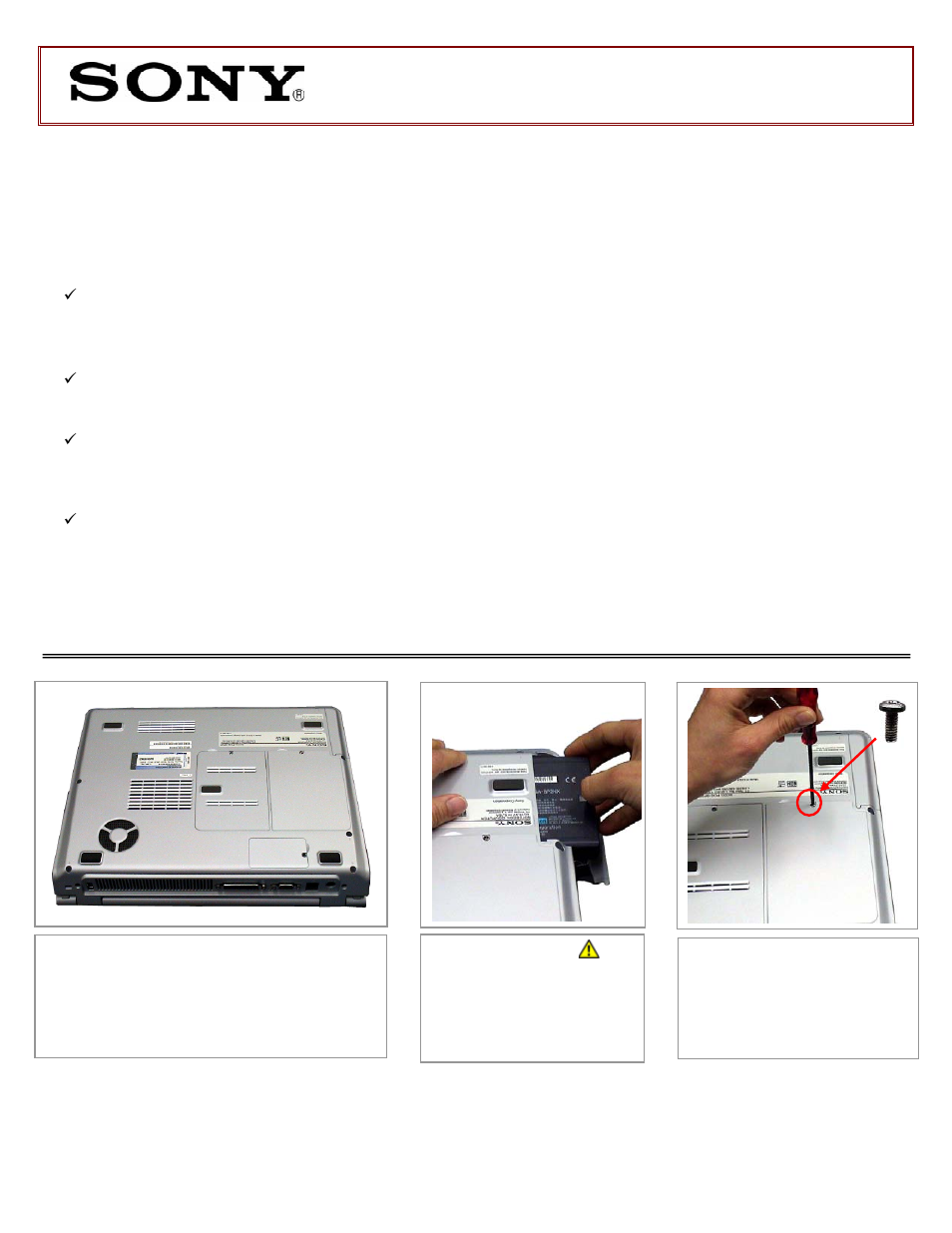 Sony PCG-K23 User Manual | 2 pages