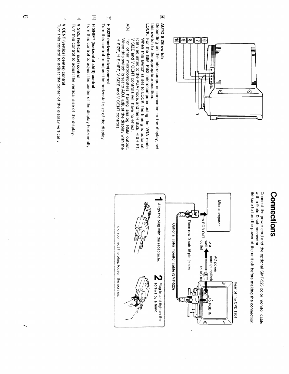 Connections | Sony CPD-1304C User Manual | Page 4 / 6
