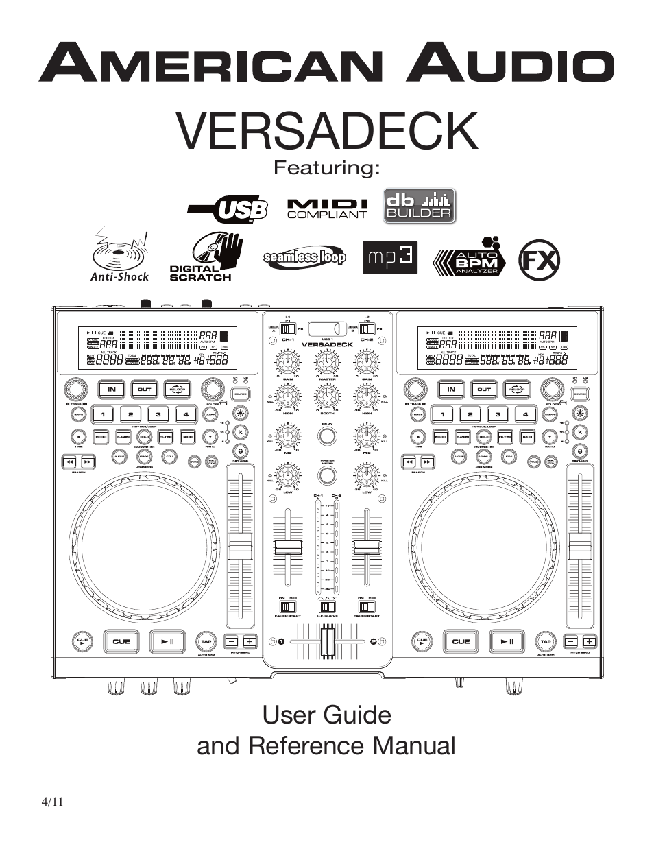 American Audio Versadeck User Manual | 48 pages