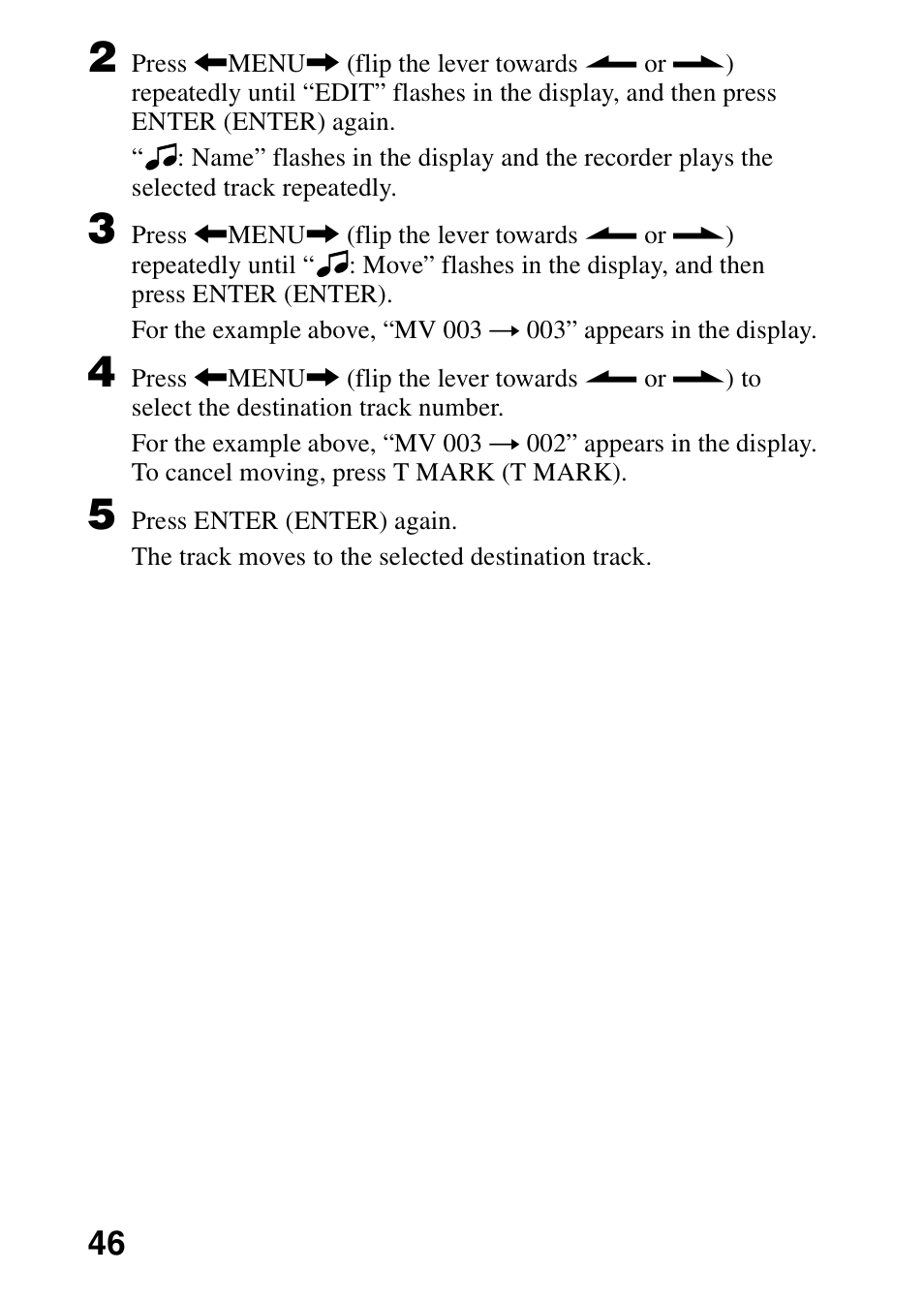 Sony MZ-R700 User Manual | Page 46 / 68