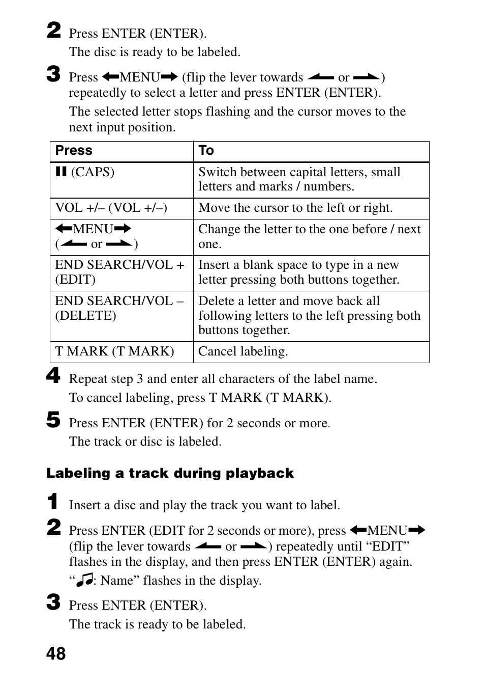 Sony MZ-R700 User Manual | Page 48 / 68