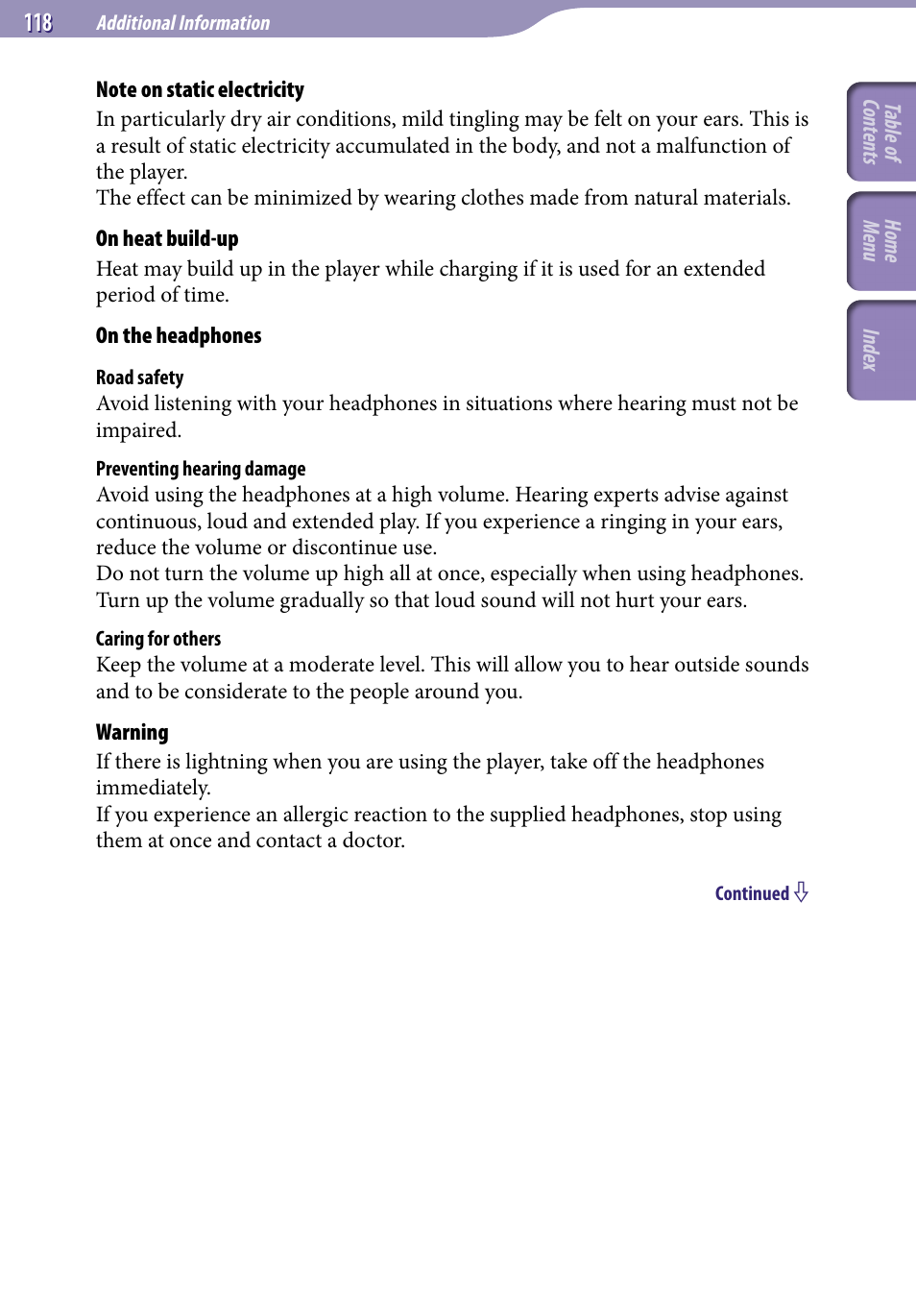 Sony NWZ-S544 User Manual | Page 118 / 134