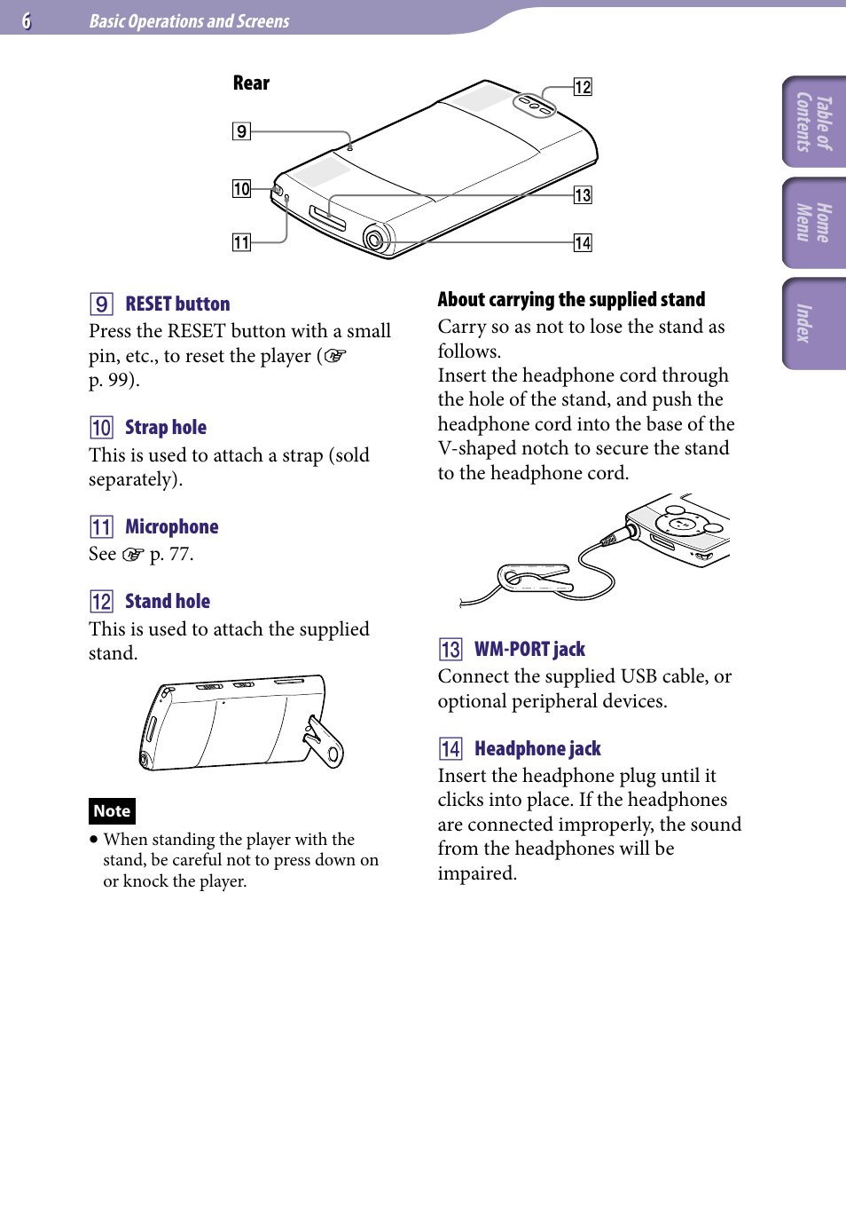 Sony NWZ-S544 User Manual | Page 6 / 134