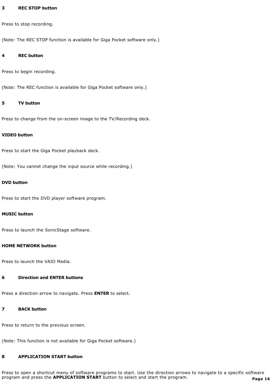 Sony PCV-RS600CG User Manual | Page 16 / 182