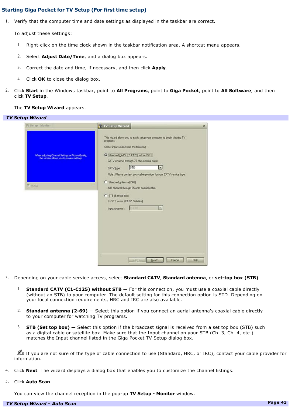 Sony PCV-RS600CG User Manual | Page 43 / 182