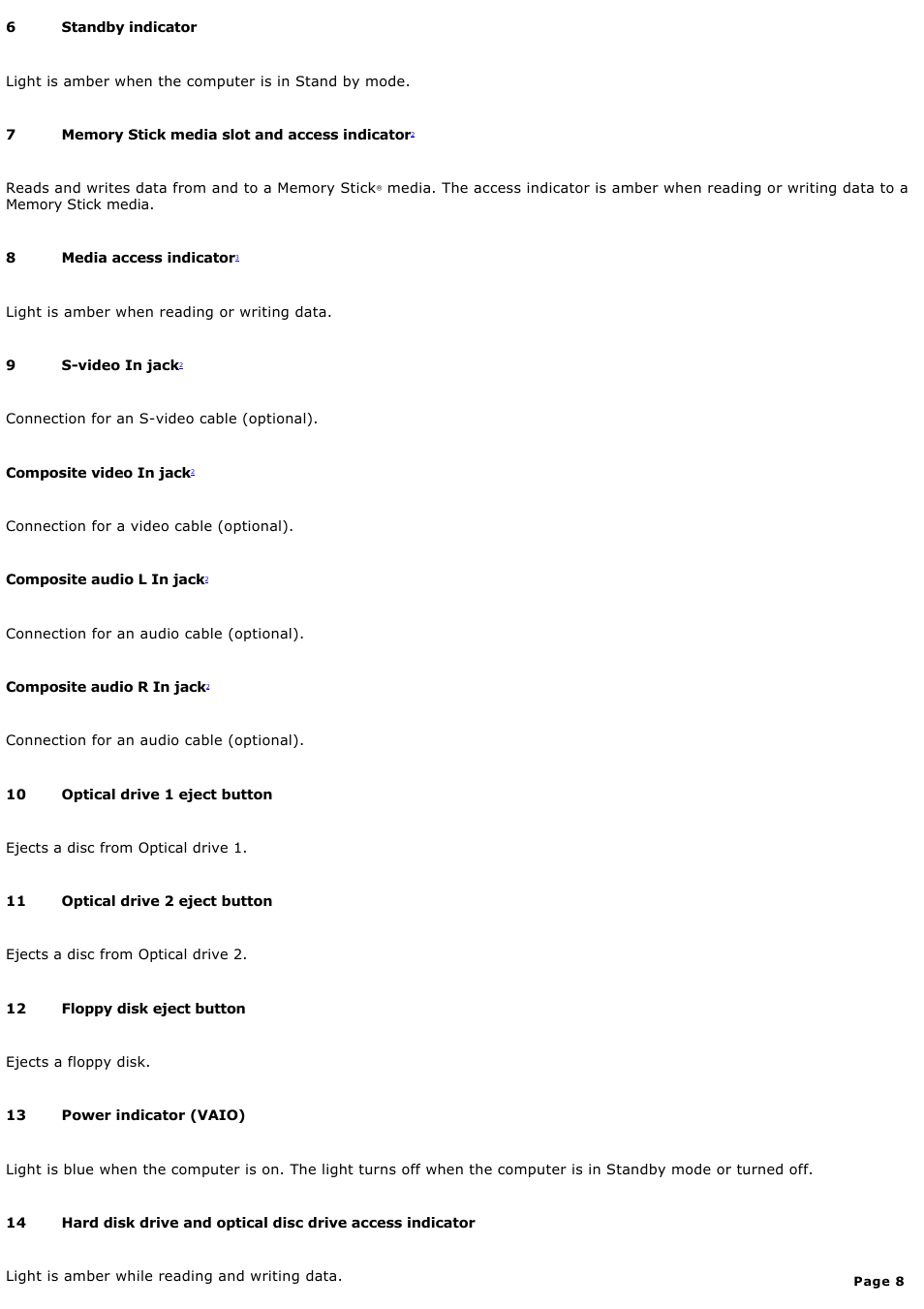 Sony PCV-RS600CG User Manual | Page 8 / 182