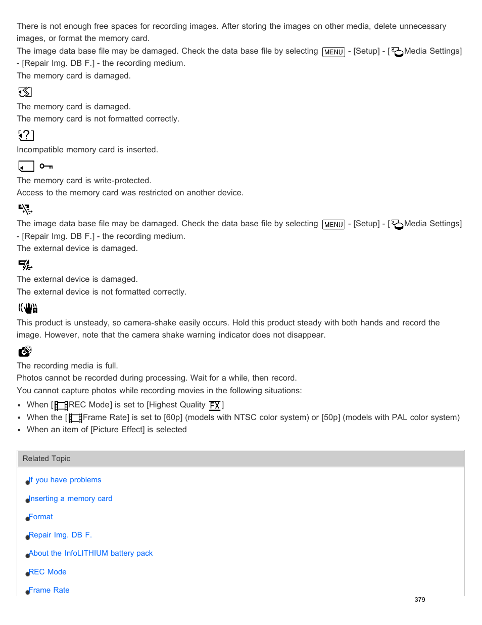 Sony HDR-PJ540 User Manual | Page 390 / 394