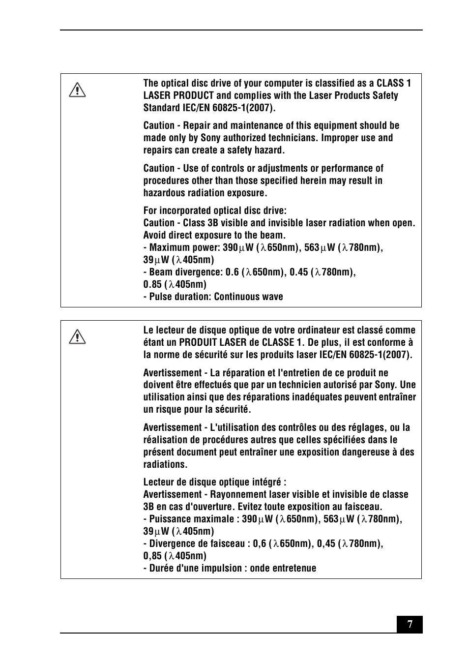 Sony VPCEE33FX User Manual | Page 7 / 28