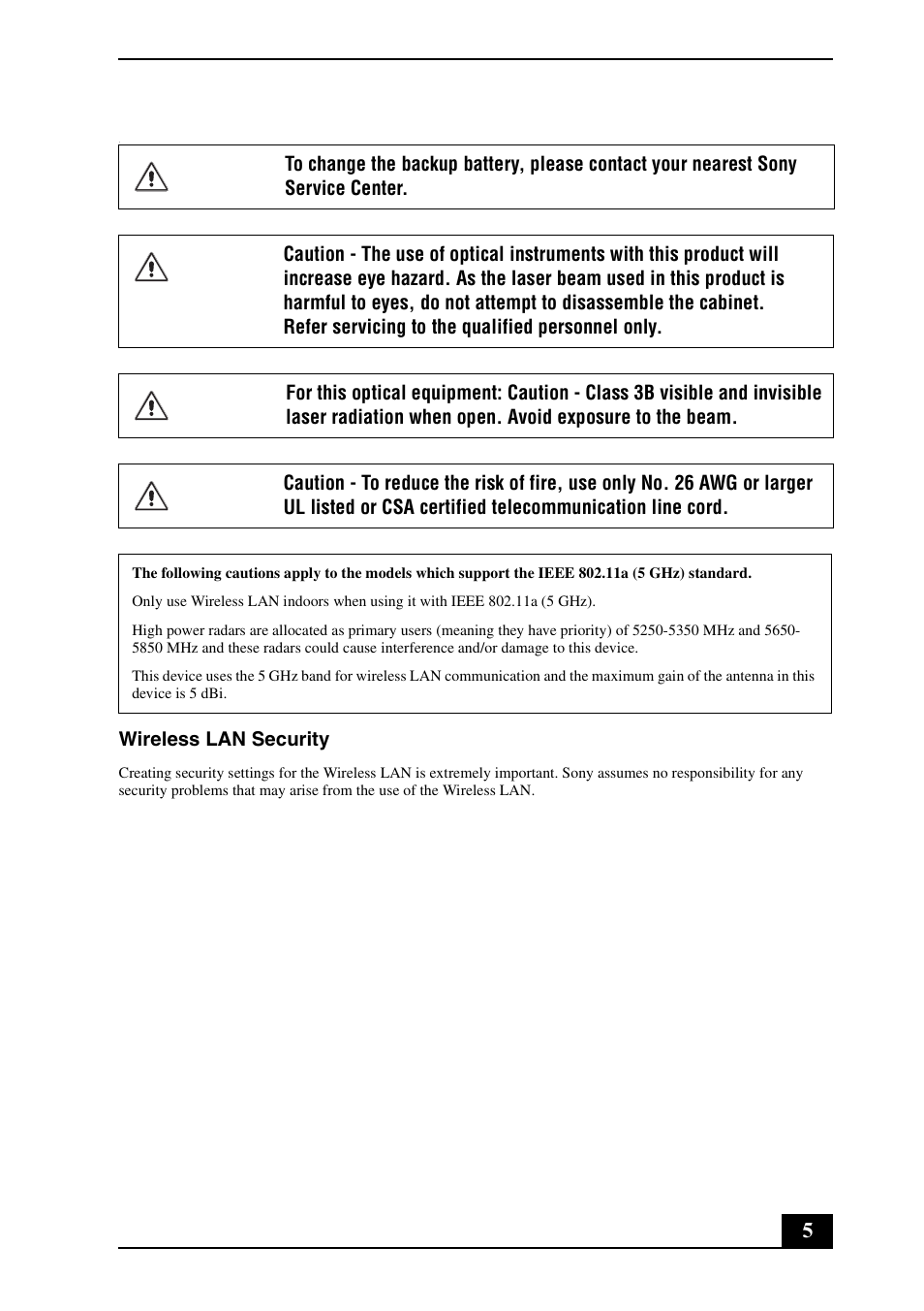 Sony VGN-CS290JFP User Manual | Page 5 / 24