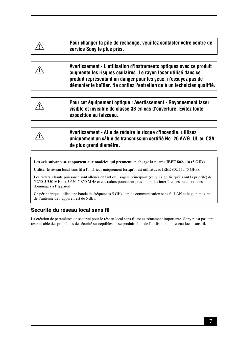 Sony VGN-CS290JFP User Manual | Page 7 / 24