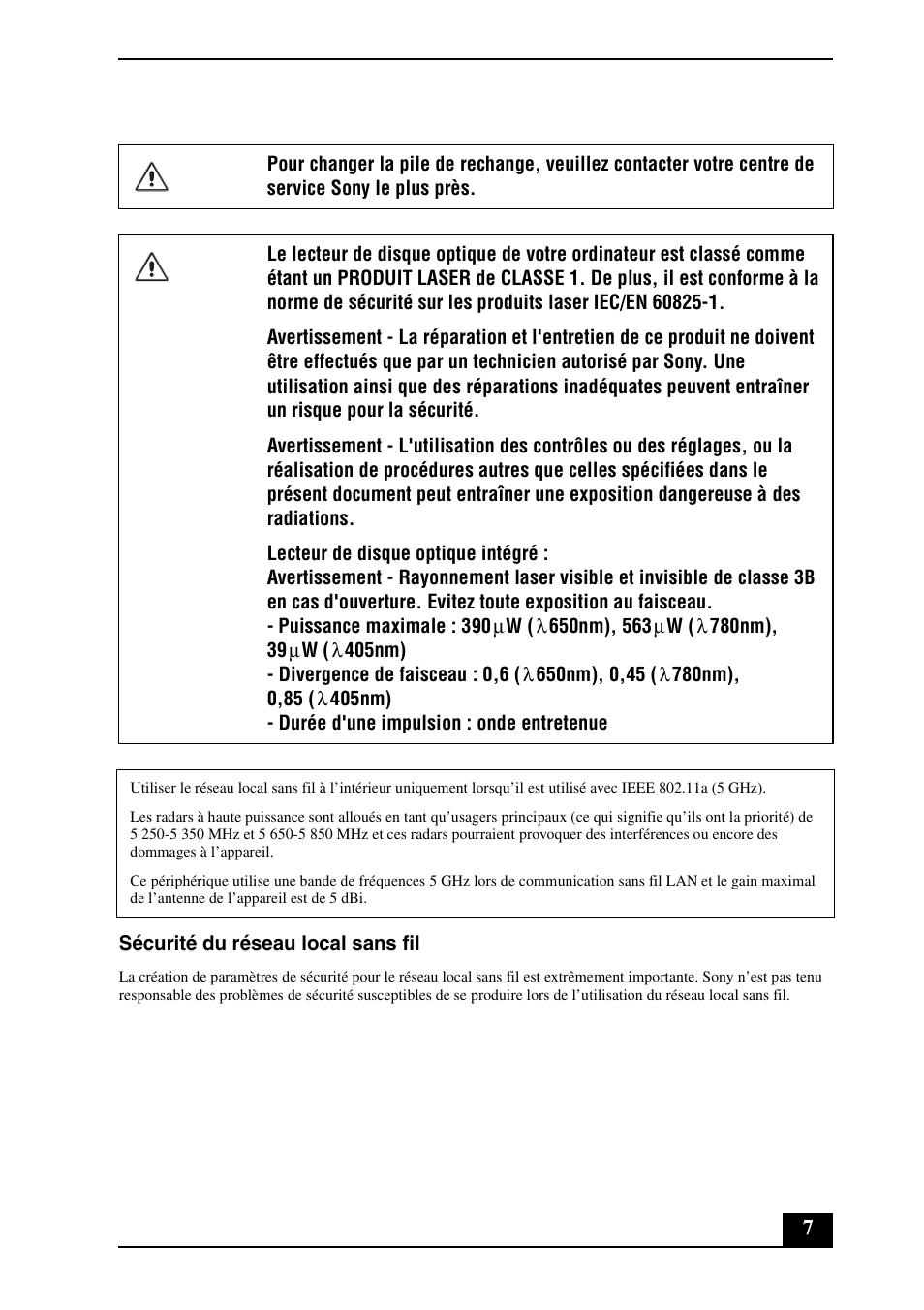 Sony VGN-FW550F User Manual | Page 7 / 20