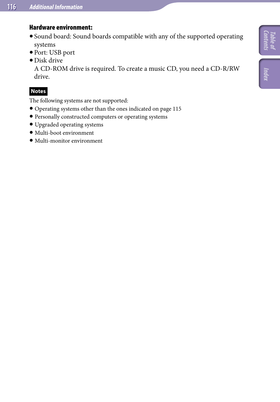 Sony ICD-UX523BLK User Manual | Page 116 / 140