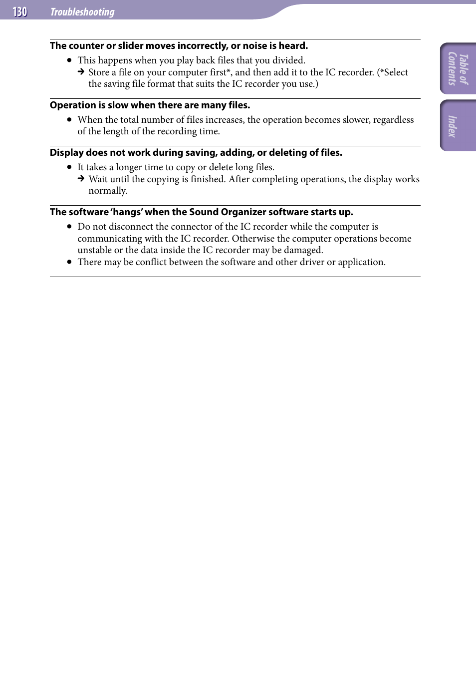 Sony ICD-UX523BLK User Manual | Page 130 / 140