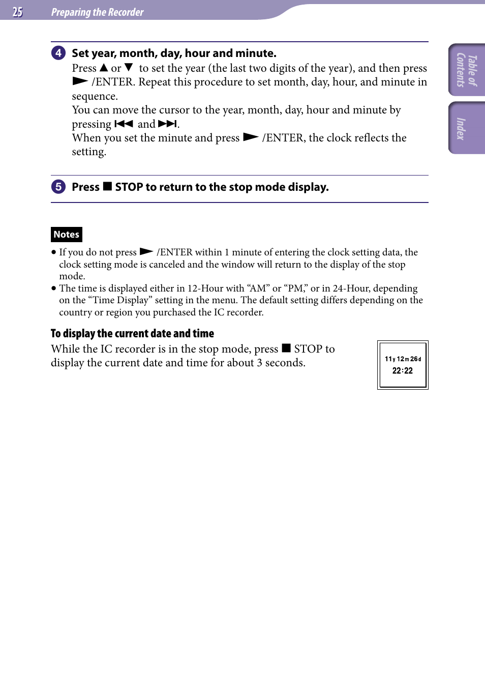 Sony ICD-UX523BLK User Manual | Page 25 / 140