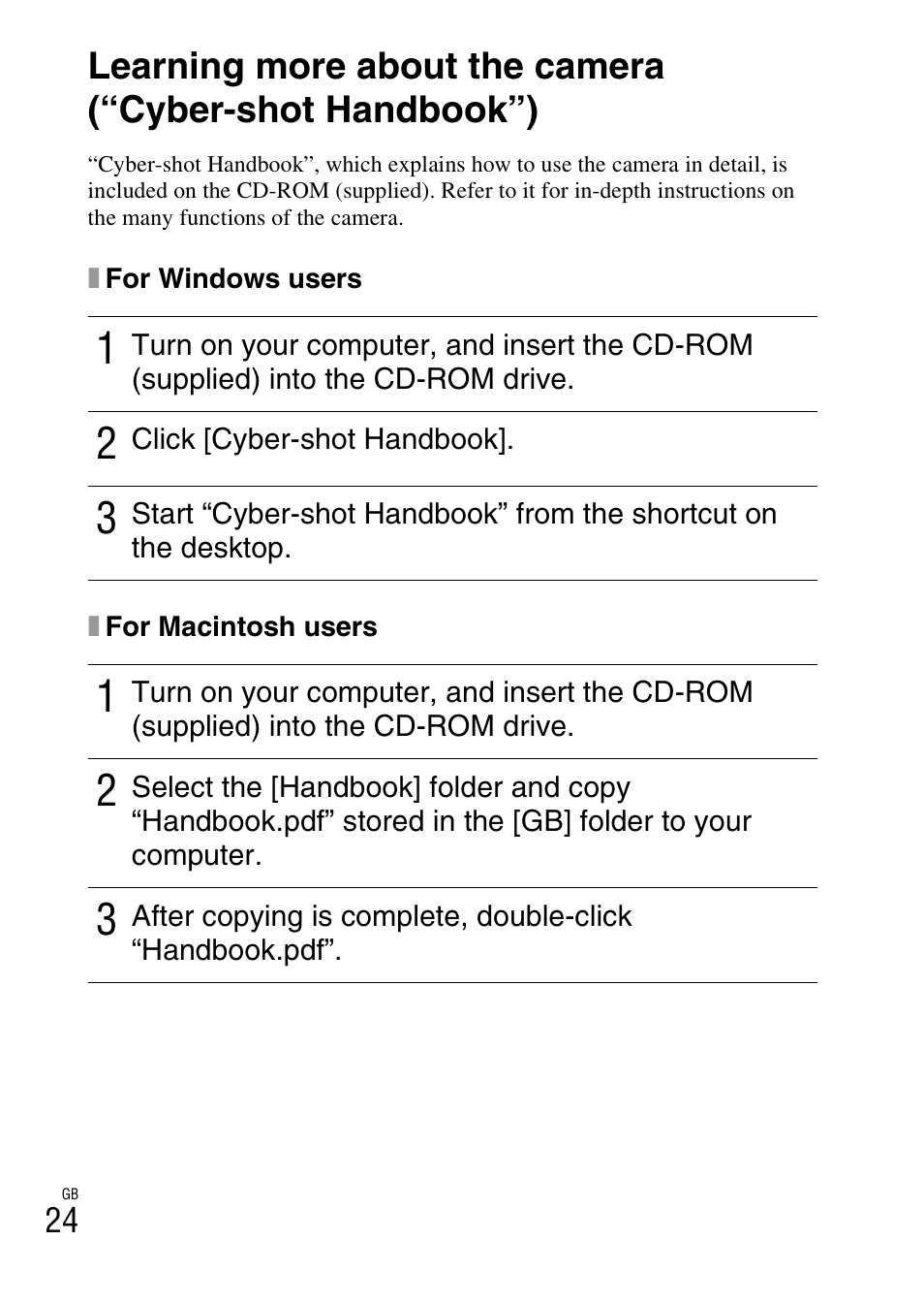 Sony DSC-TX5 User Manual | Page 24 / 64