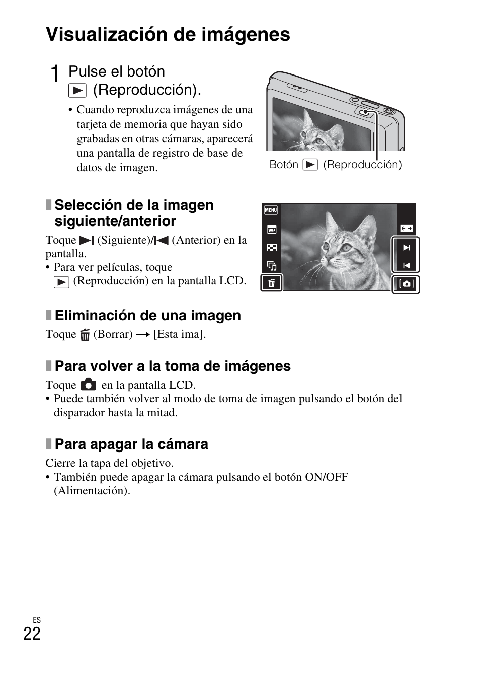 Visualización de imágenes | Sony DSC-TX5 User Manual | Page 54 / 64
