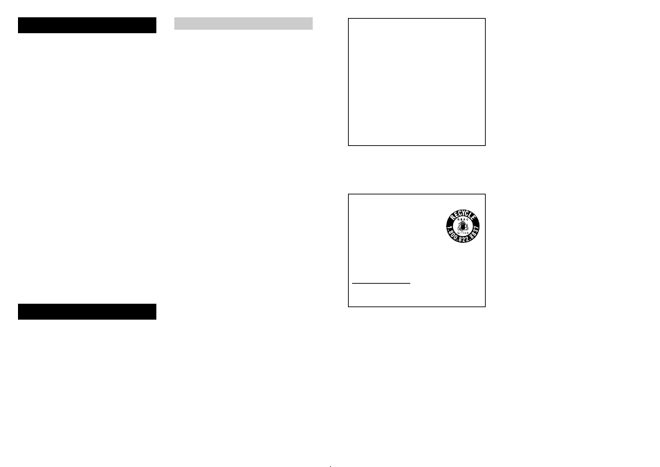 Warning, Safety and regulations, Radio-frequency exposure statement | Sony PEG-UX50 User Manual | Page 2 / 2