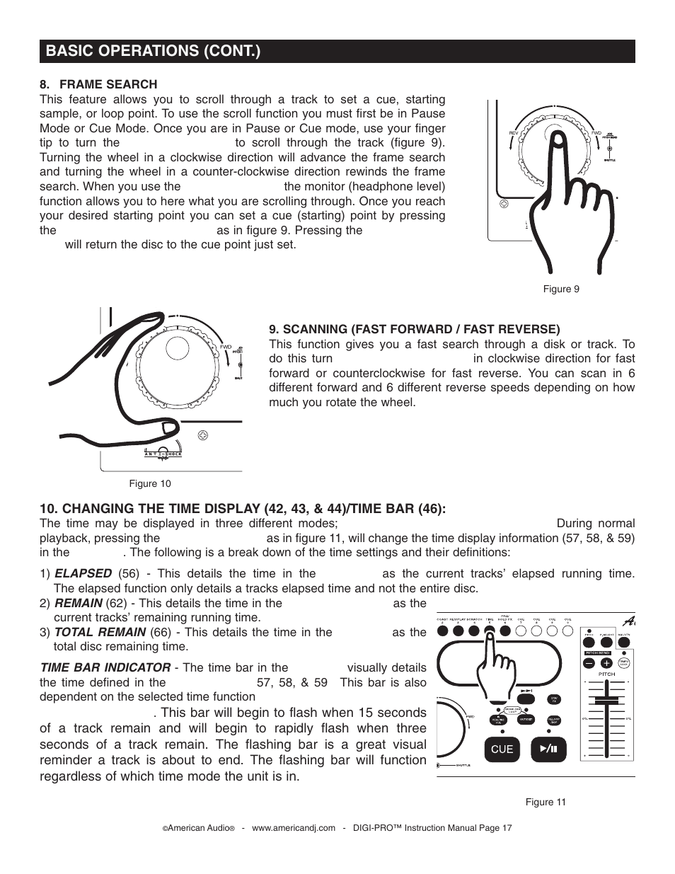 Basic operations (cont.) | American Audio DIGI-PRO User Manual | Page 17 / 32