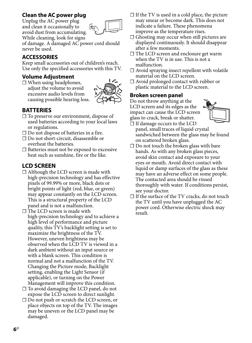 Sony KDL-46BX421 User Manual | Page 6 / 20