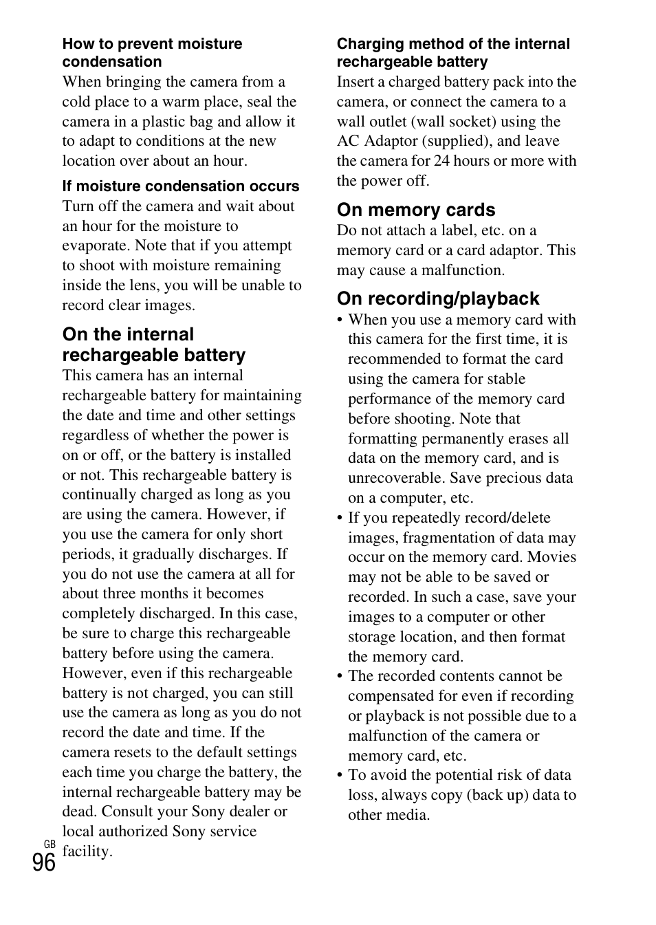 Sony NEX-5R User Manual | Page 96 / 107