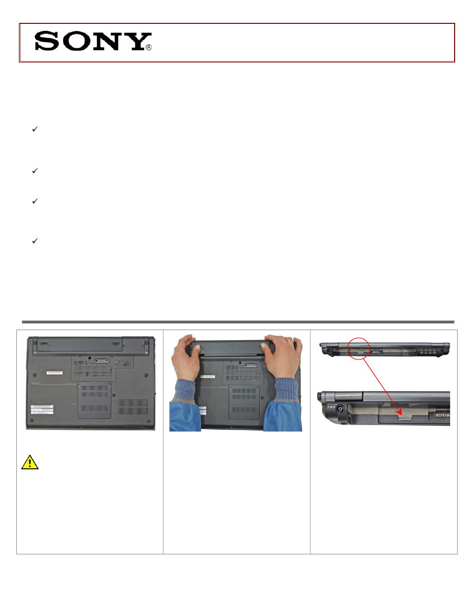 Sony VGN-SZ120P User Manual | 2 pages