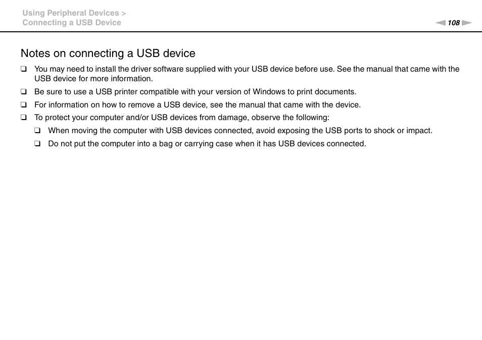 Sony VPCB1190X User Manual | Page 108 / 198