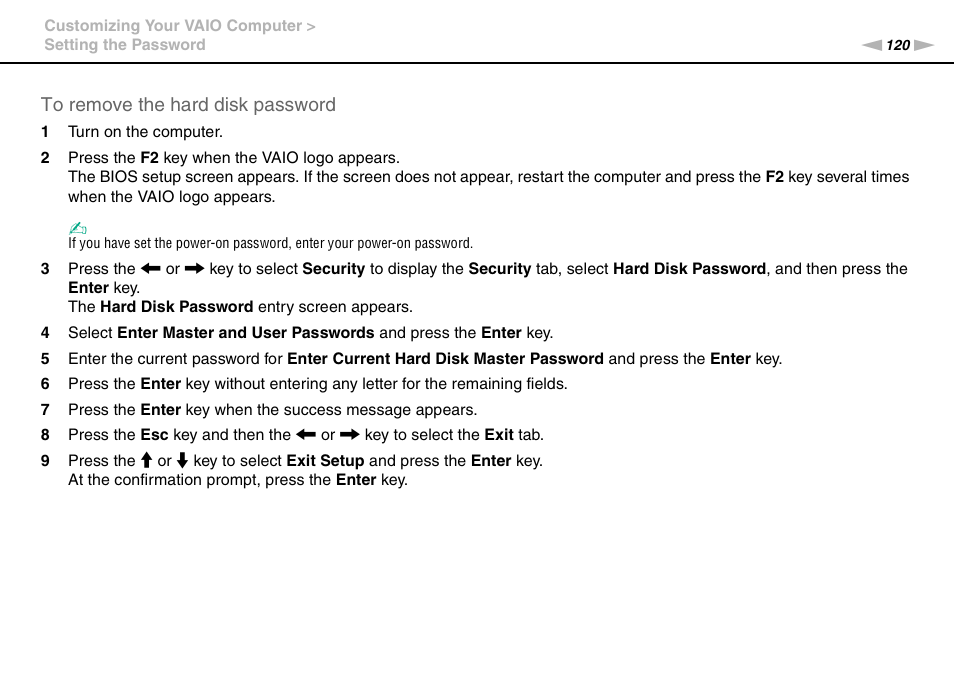 Sony VPCB1190X User Manual | Page 120 / 198