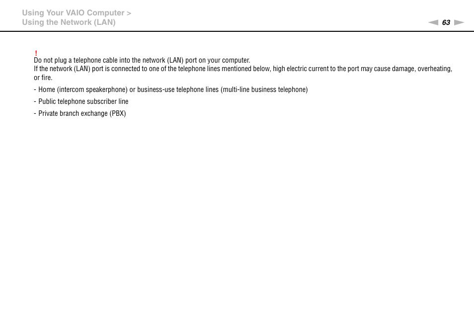 Sony VPCB1190X User Manual | Page 63 / 198