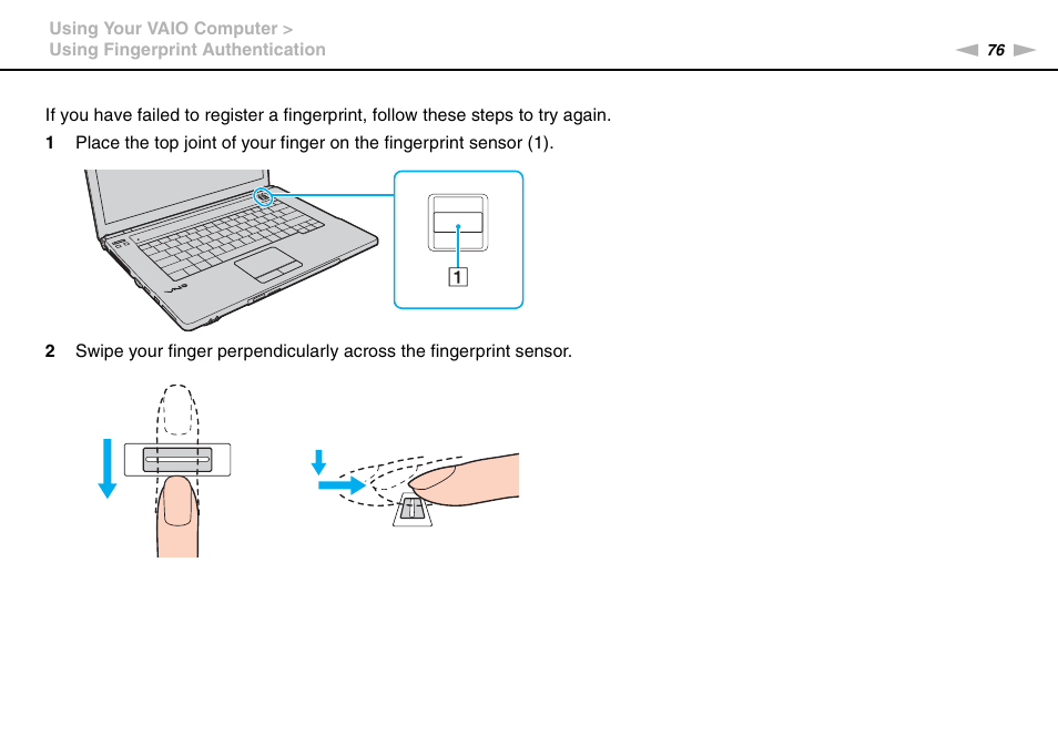 Sony VPCB1190X User Manual | Page 76 / 198