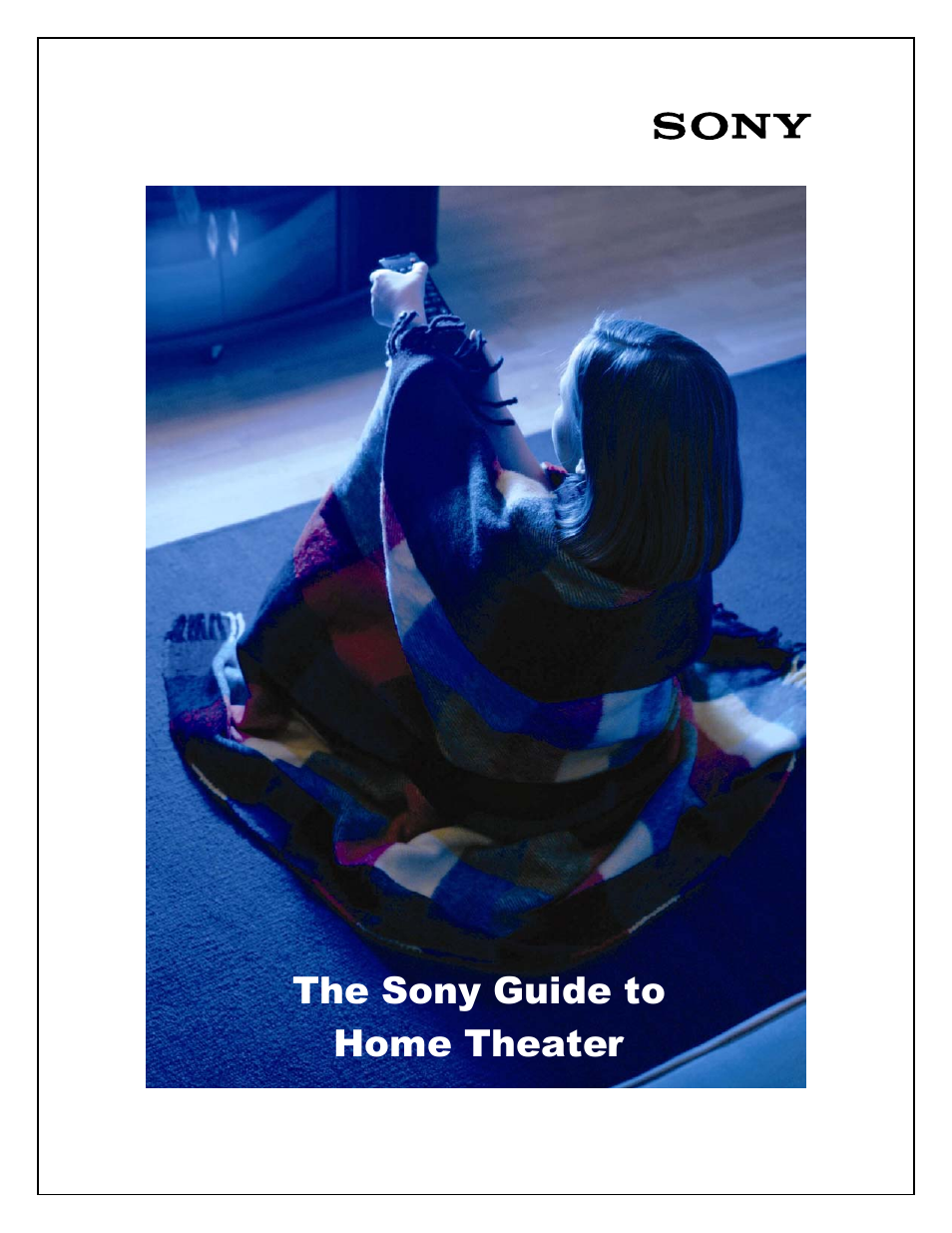 Sony Home Theater User Manual | 51 pages