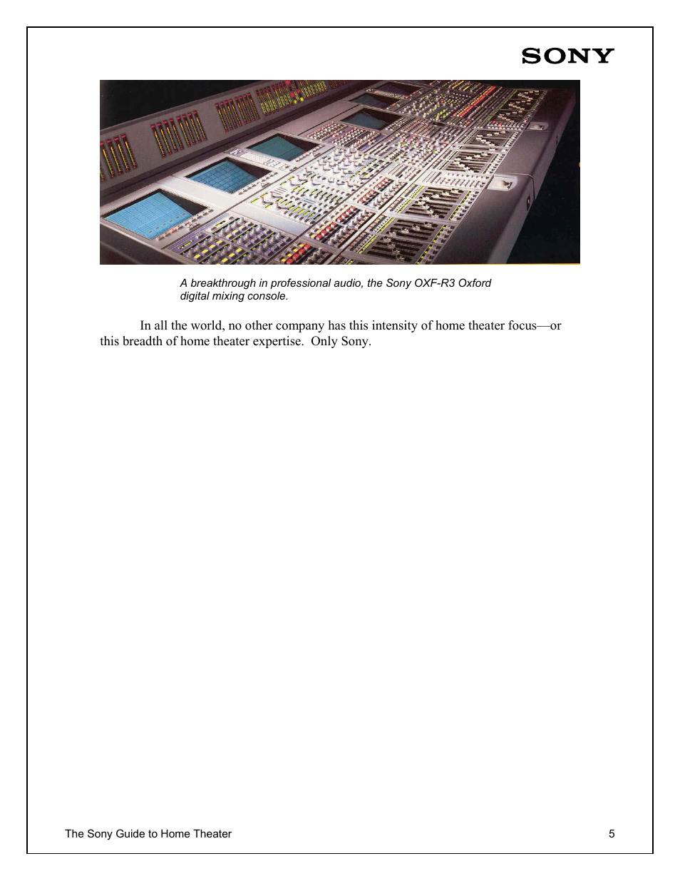 Sony Home Theater User Manual | Page 5 / 51