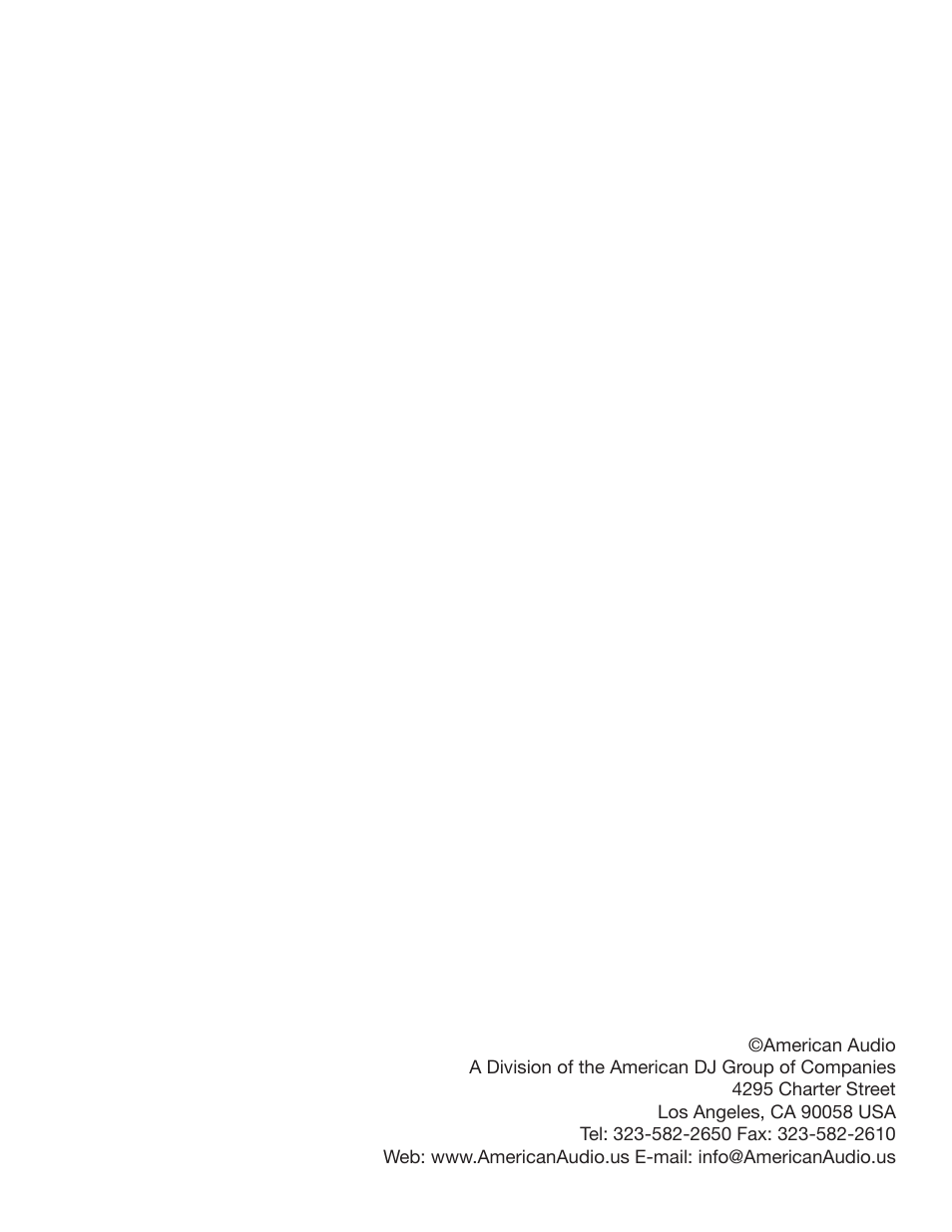 American Audio PSW 15 User Manual | Page 15 / 15