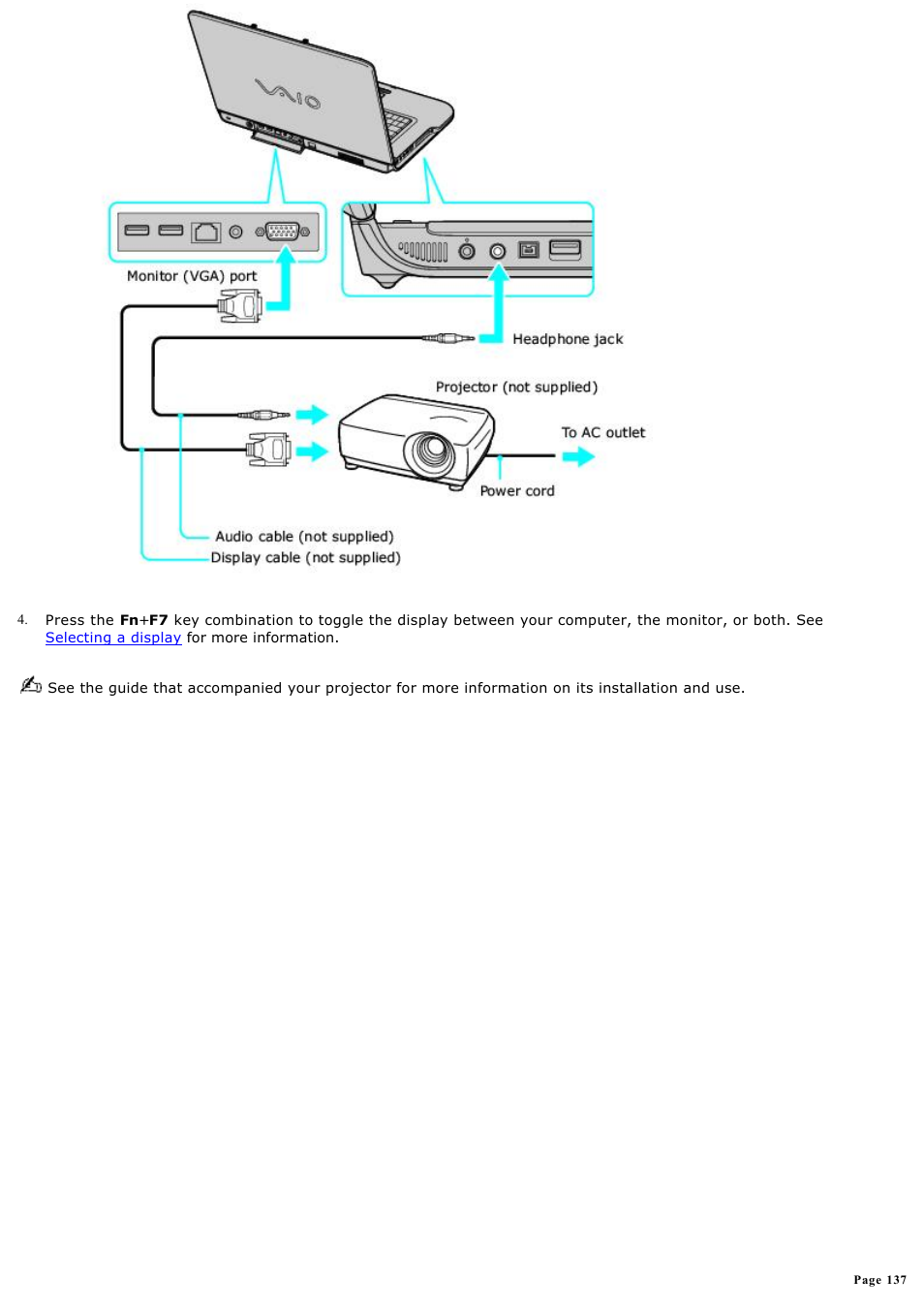 Sony VGN-A170 User Manual | Page 137 / 315