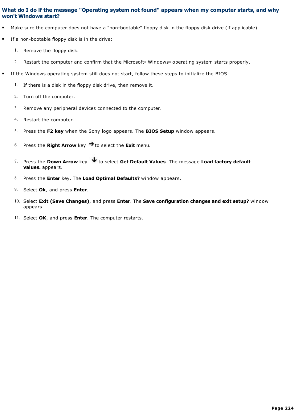Sony VGN-A170 User Manual | Page 224 / 315