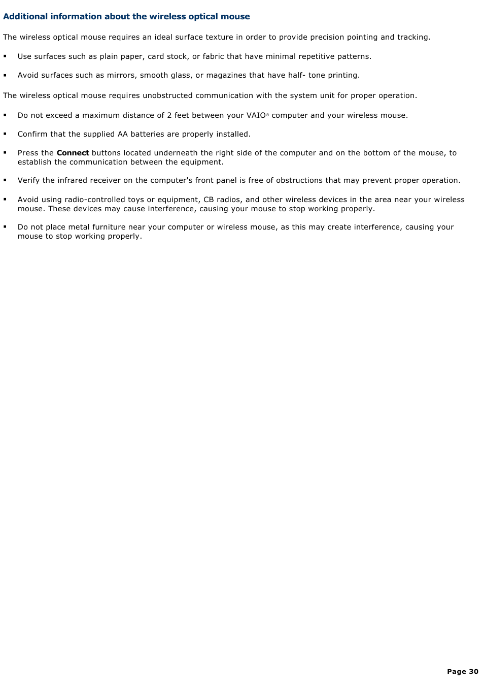 Sony VGN-A170 User Manual | Page 30 / 315