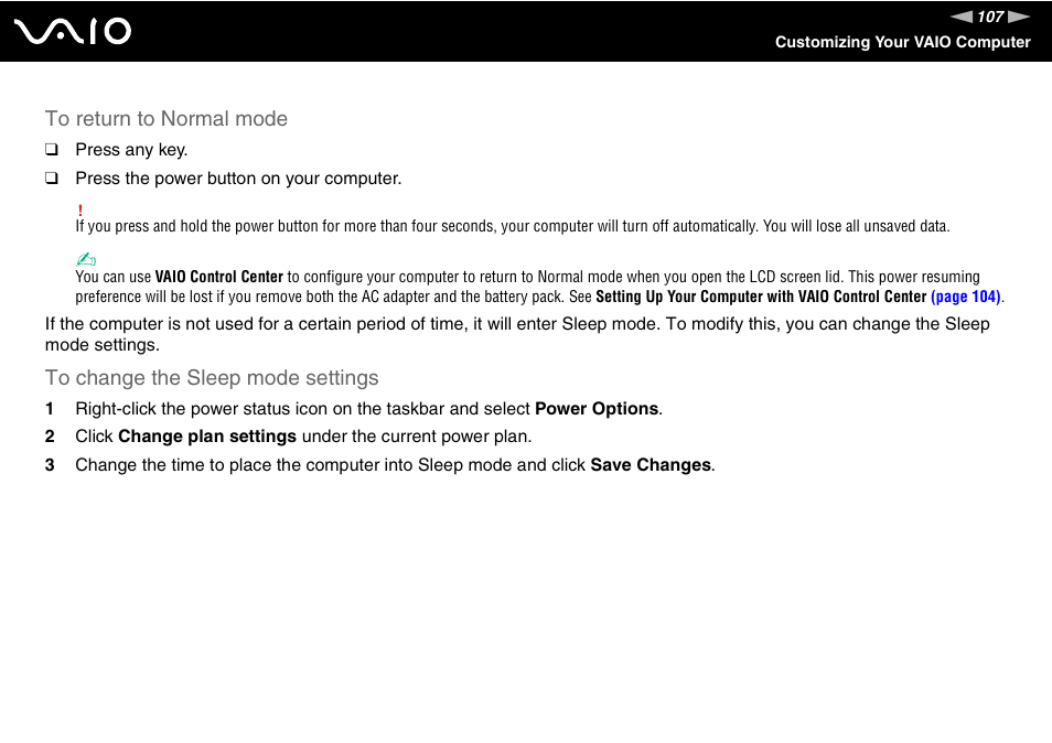 Sony VGN-CS118E User Manual | Page 107 / 193