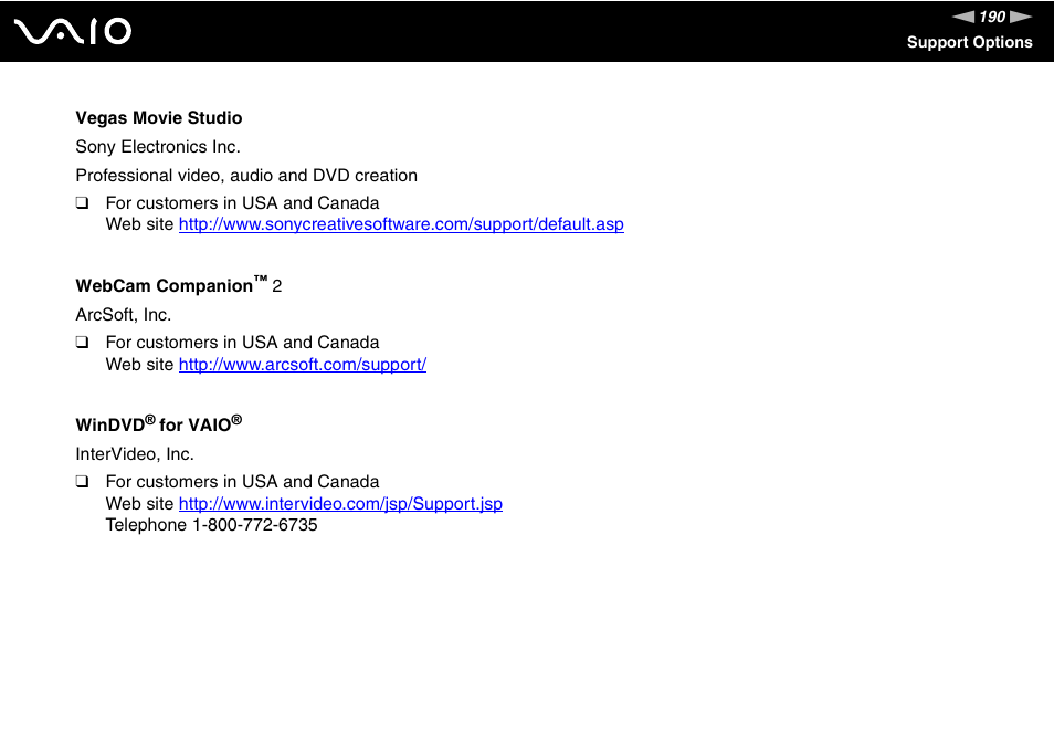 Sony VGN-CS118E User Manual | Page 190 / 193