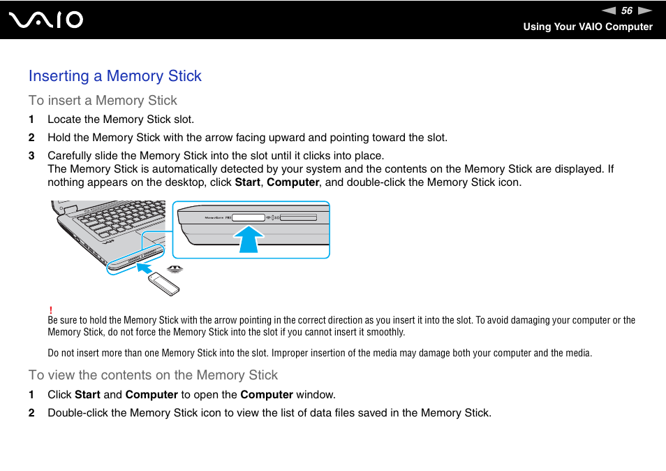 Sony VGN-CS118E User Manual | Page 56 / 193