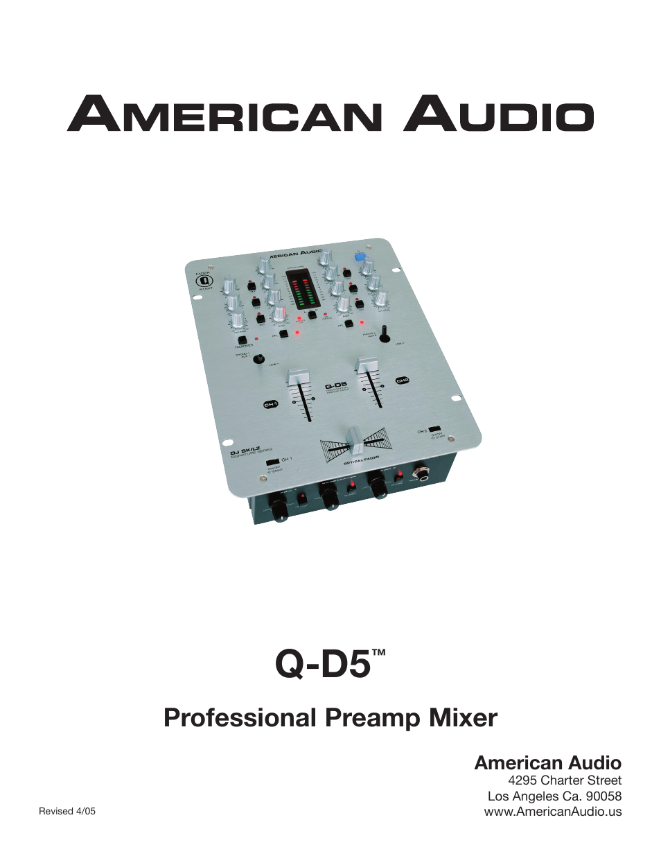 American Audio 4295 User Manual | 16 pages