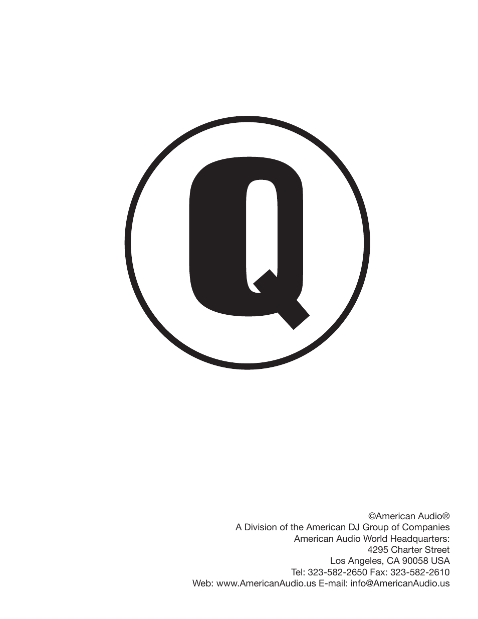 American Audio 4295 User Manual | Page 16 / 16