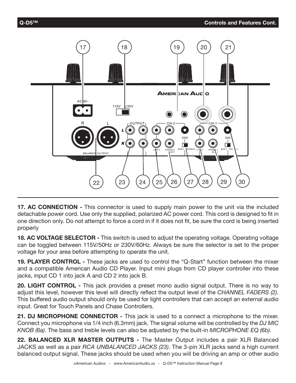 American Audio 4295 User Manual | Page 8 / 16