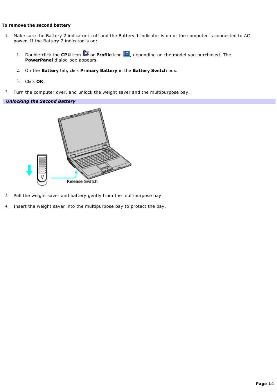 Sony PCG-GRT270P User Manual | Page 14 / 208