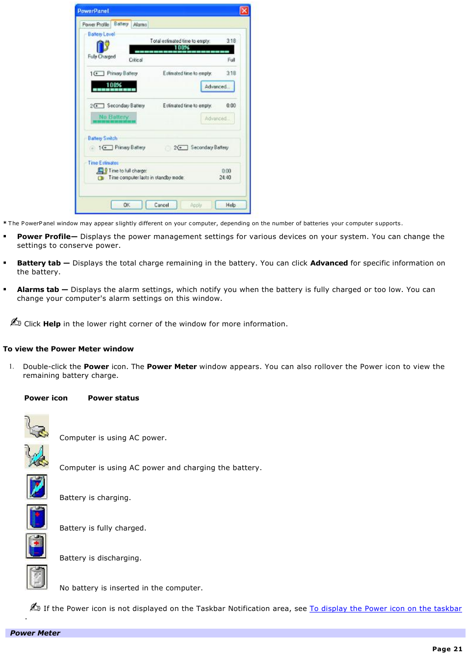 Sony PCG-GRT270P User Manual | Page 21 / 208