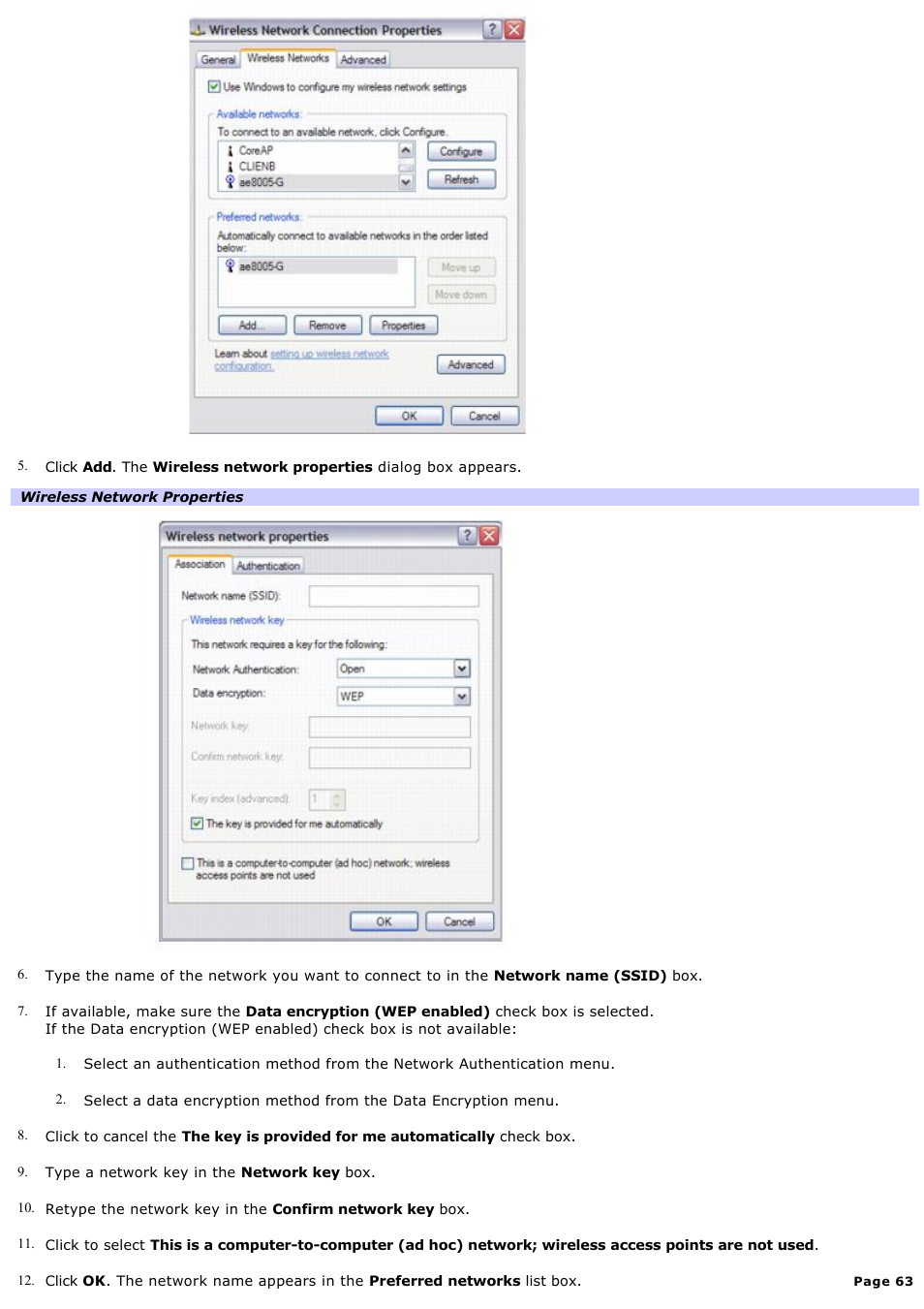 Sony PCG-GRT270P User Manual | Page 63 / 208