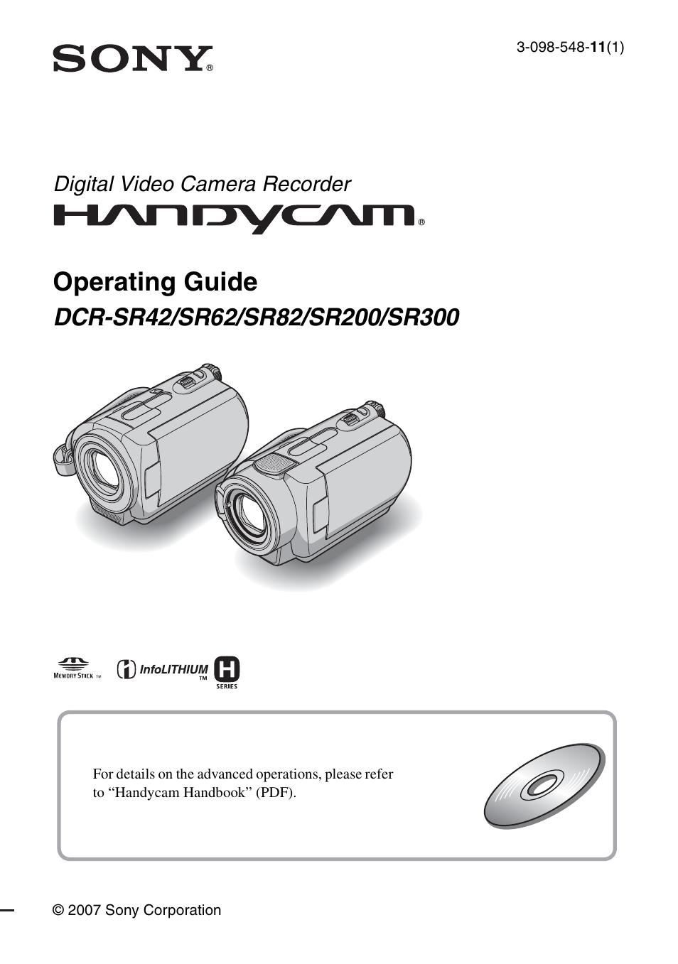 Sony DCR-SR62 User Manual | 40 pages