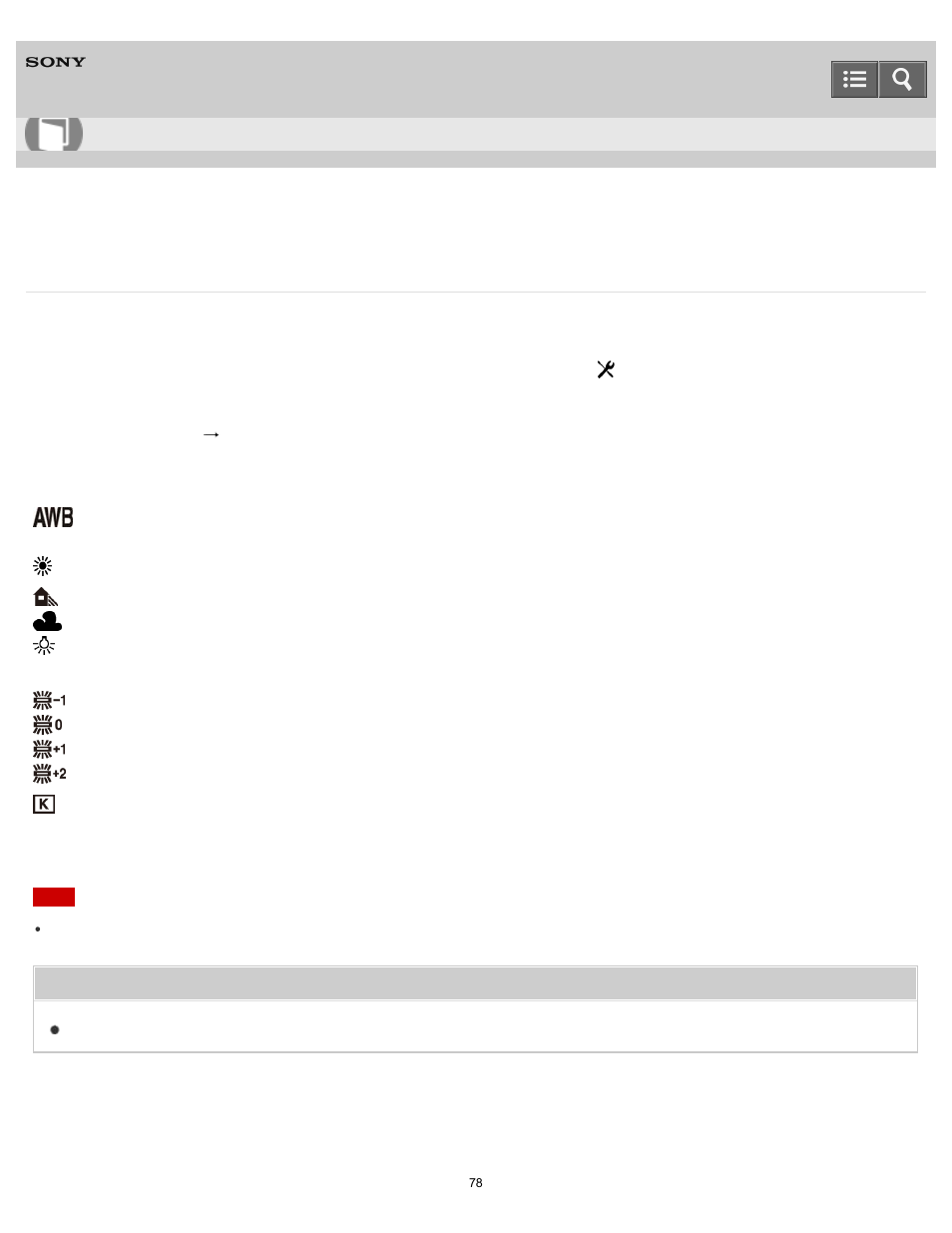 White balance, Help guide | Sony DSC-QX100 User Manual | Page 78 / 130