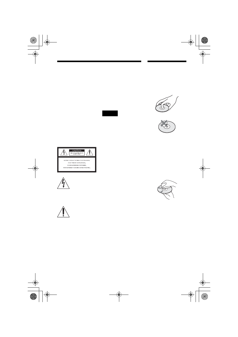 L1ac - warning, L1 - notes about the discs, Warning | Sony DVP-NS41P User Manual | Page 2 / 72