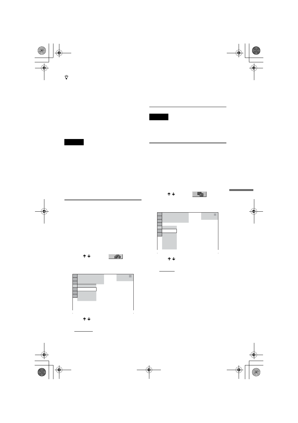 Setting the pace for a slide show (interval), Selecting the slides’ appearance (effect) | Sony DVP-NS41P User Manual | Page 53 / 72