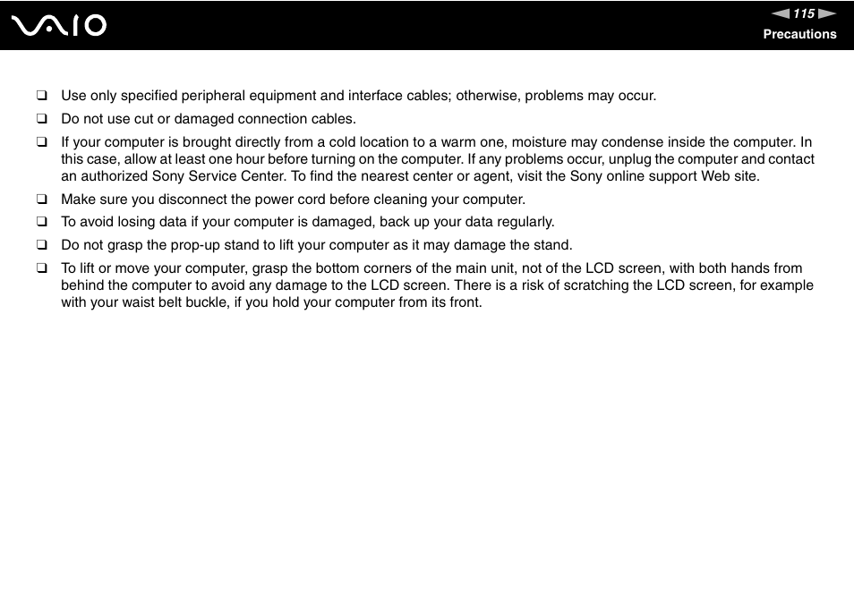 Sony VGC-LS1 User Manual | Page 115 / 168